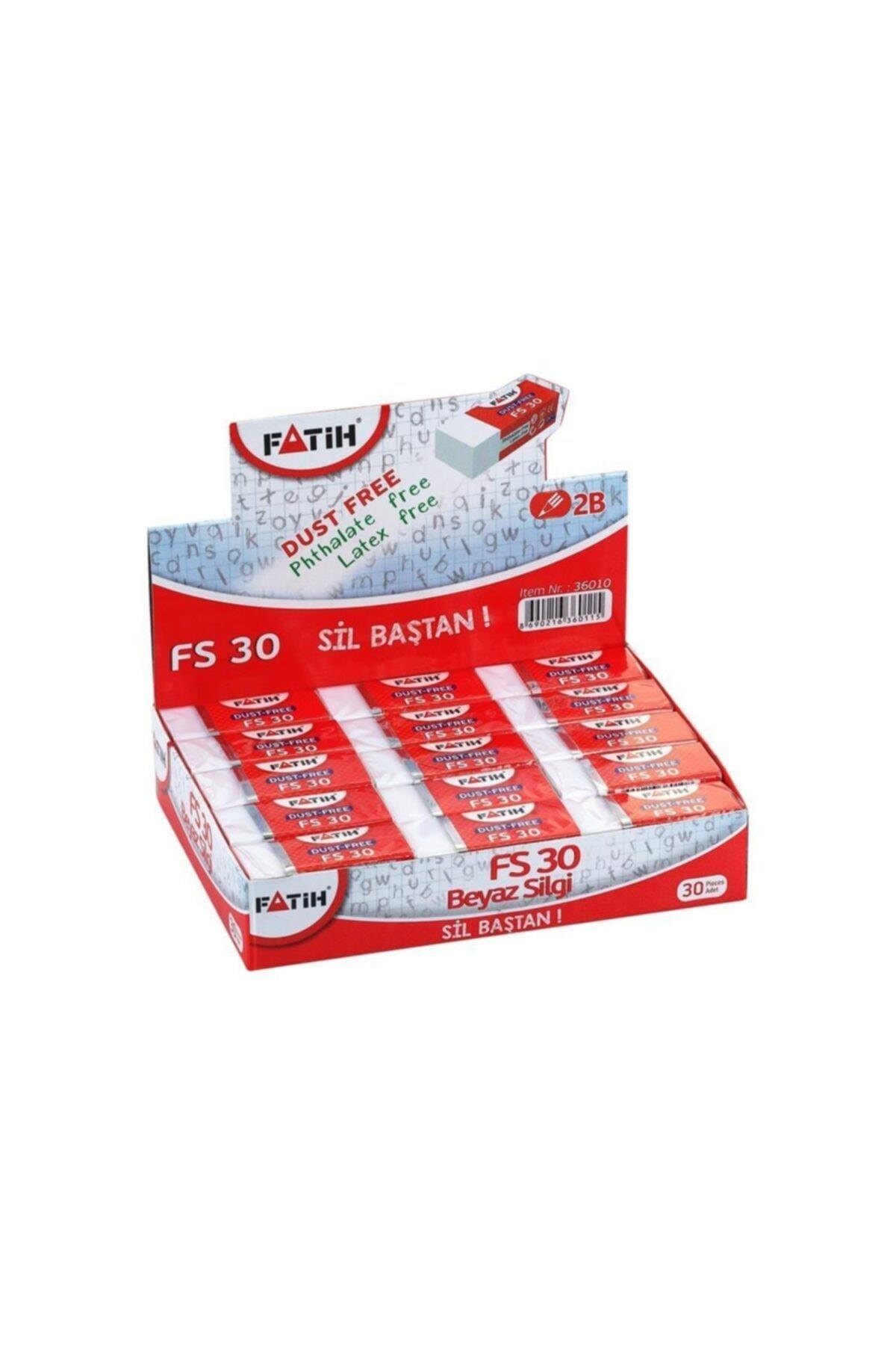 Fatih Fs30 Beyaz Silgi 30 Adet (30 Lu Paket)