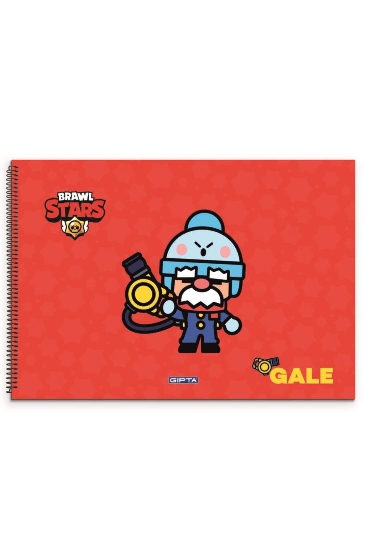 Gıpta Brawl Star Spiralli Resim Defteri 17 x 24 CM 15 Yaprak (12 Li Paket)
