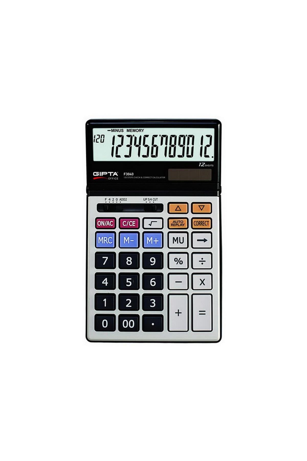 Gıpta Hesap Makinası Masa Üstü 12 Hane F3040