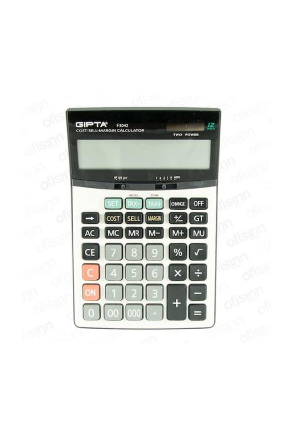 Gıpta Hesap Makinası Masa Üstü 12 Hane F3042