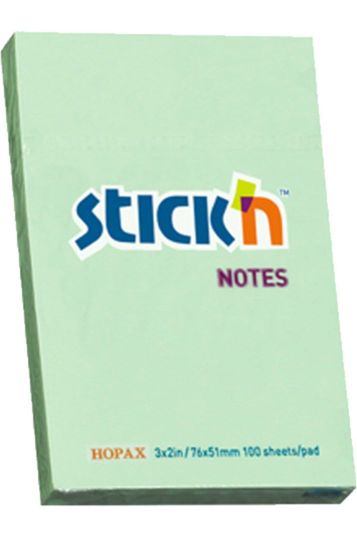 Gıpta Stickn Eco Notes Pastel Yeşil Yapışkanlı Not Kağıdı 100 Yaprak 76 x 51 mm