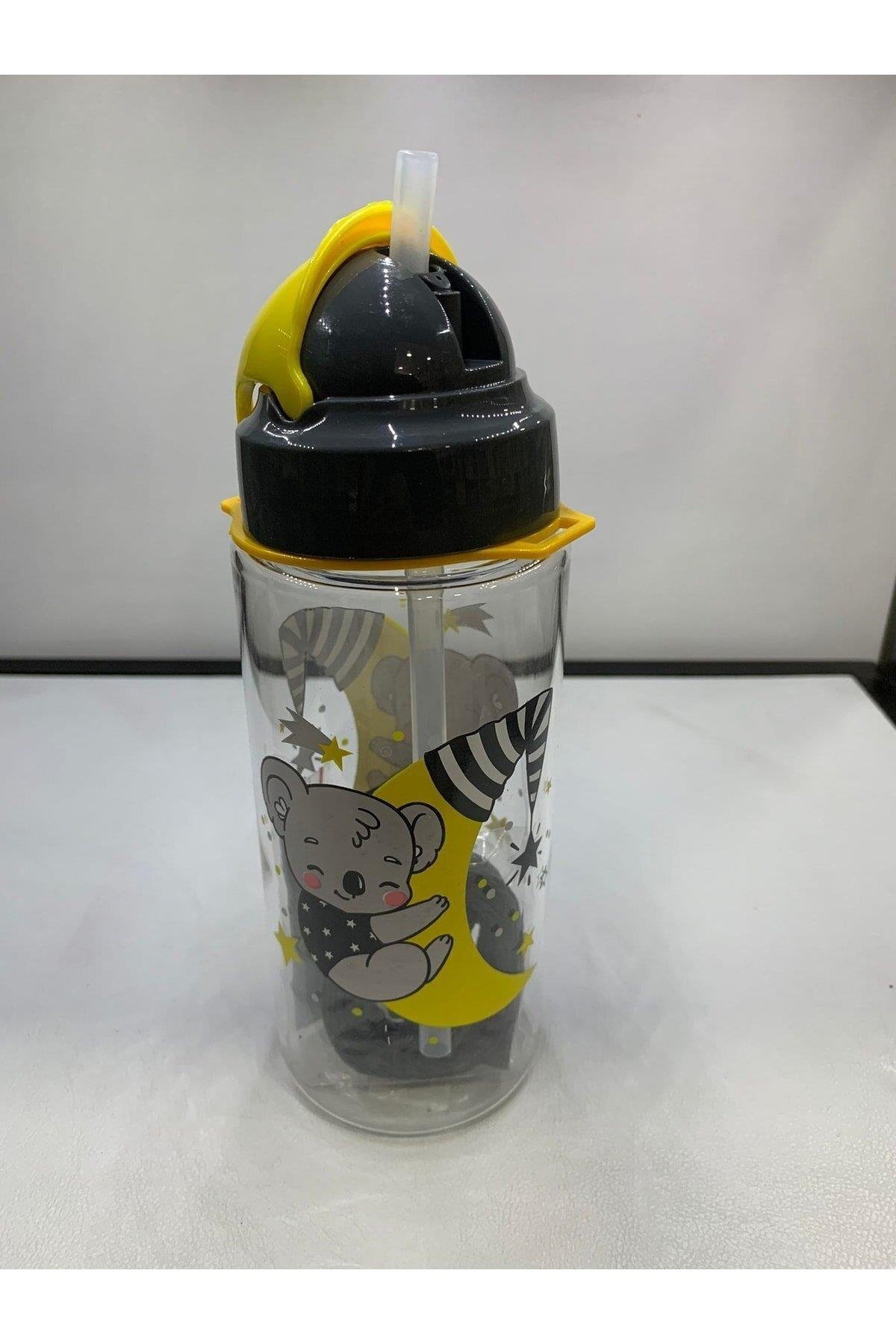 Gıpta Third Tritan Desenli Pipetli Matara 500 Ml (Karışık Renk 1 Adet)