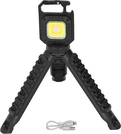 Gold Silver GS-465 Tripodlu Şarj Edilebilir Mini LED Anahtarlık El Feneri