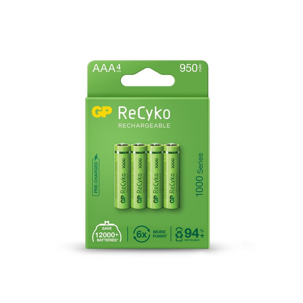 GP GP100AAHCEMTR Şarjlı İnce Kalem Pil AAA 950 mAh 4 Lü Paket