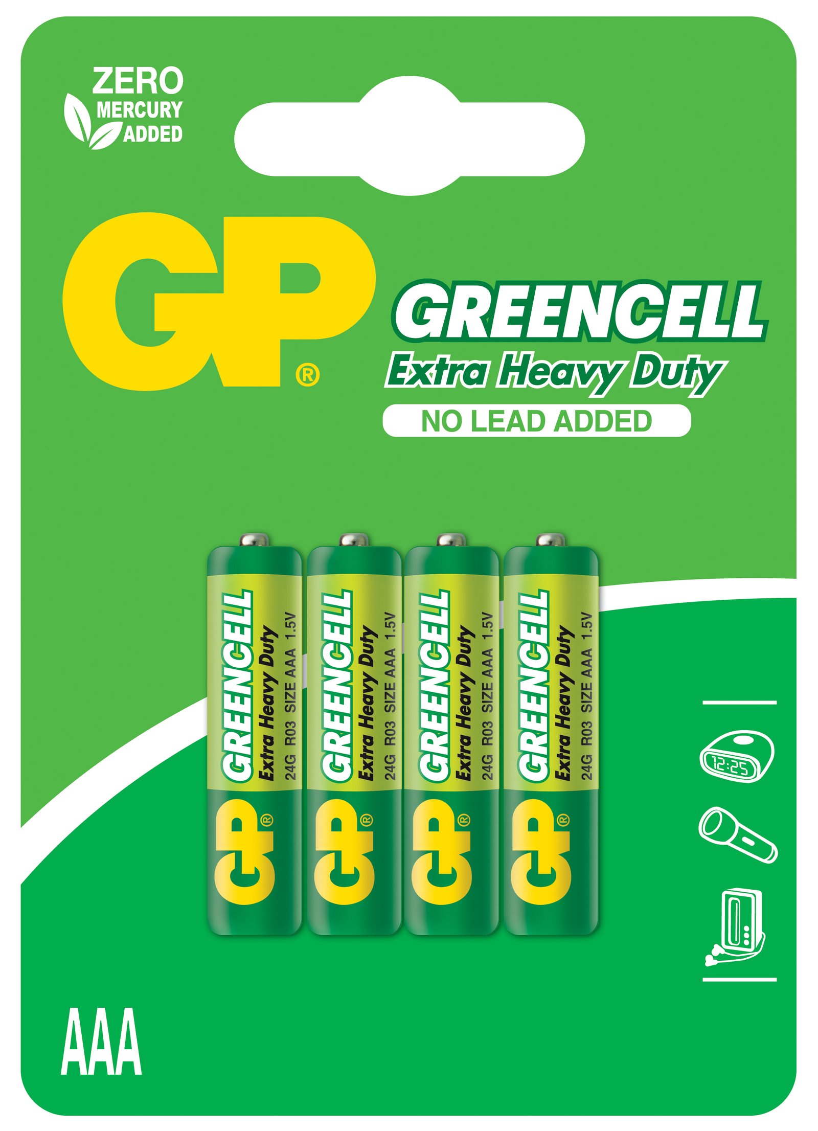 GP Greencel AAA Boy İnce Çinko Kalem Pil 4 Lü Paket