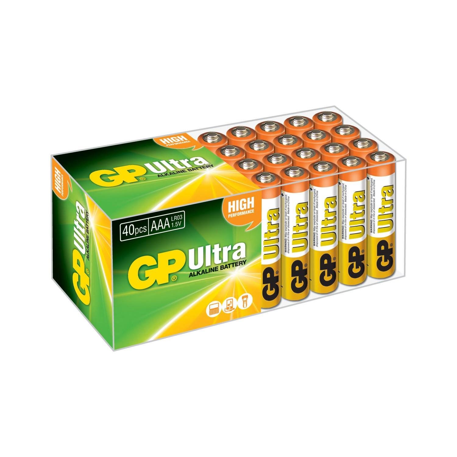 Gp R03 Ultra Alkalin İnce Kalem Pil AAA Boy 40 Lı Paket