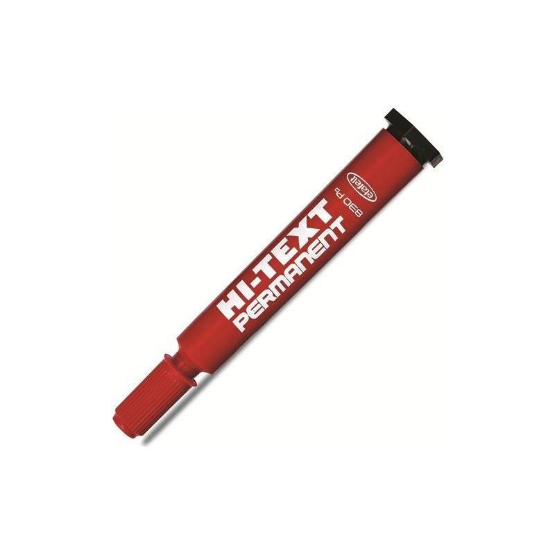Hi-Text Markör Kesik Uçlu Kırmızı 830PC