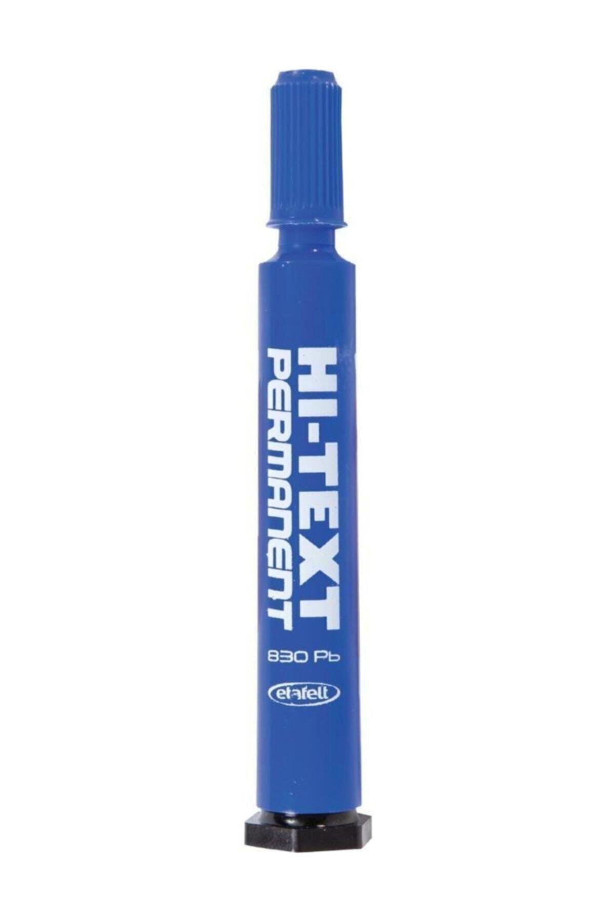 Hi-Text Markör Yuvarlak Uçlu Mavi (1 Paket 12'Li)