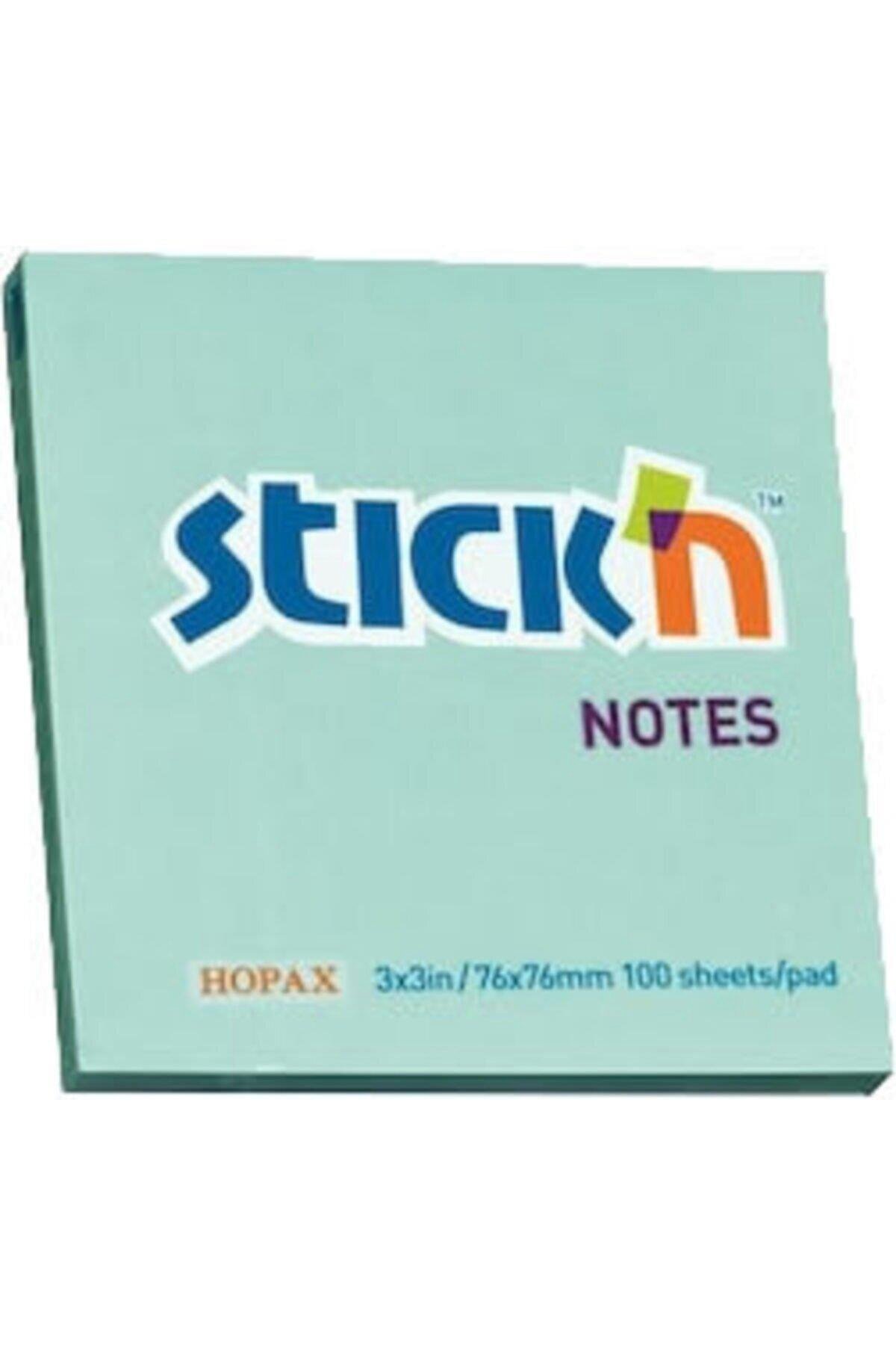 Hopax Stıckn Yapışkanlı Not Kağıdı 100 Yaprak 76x51 Mm Eco Patel Mavi