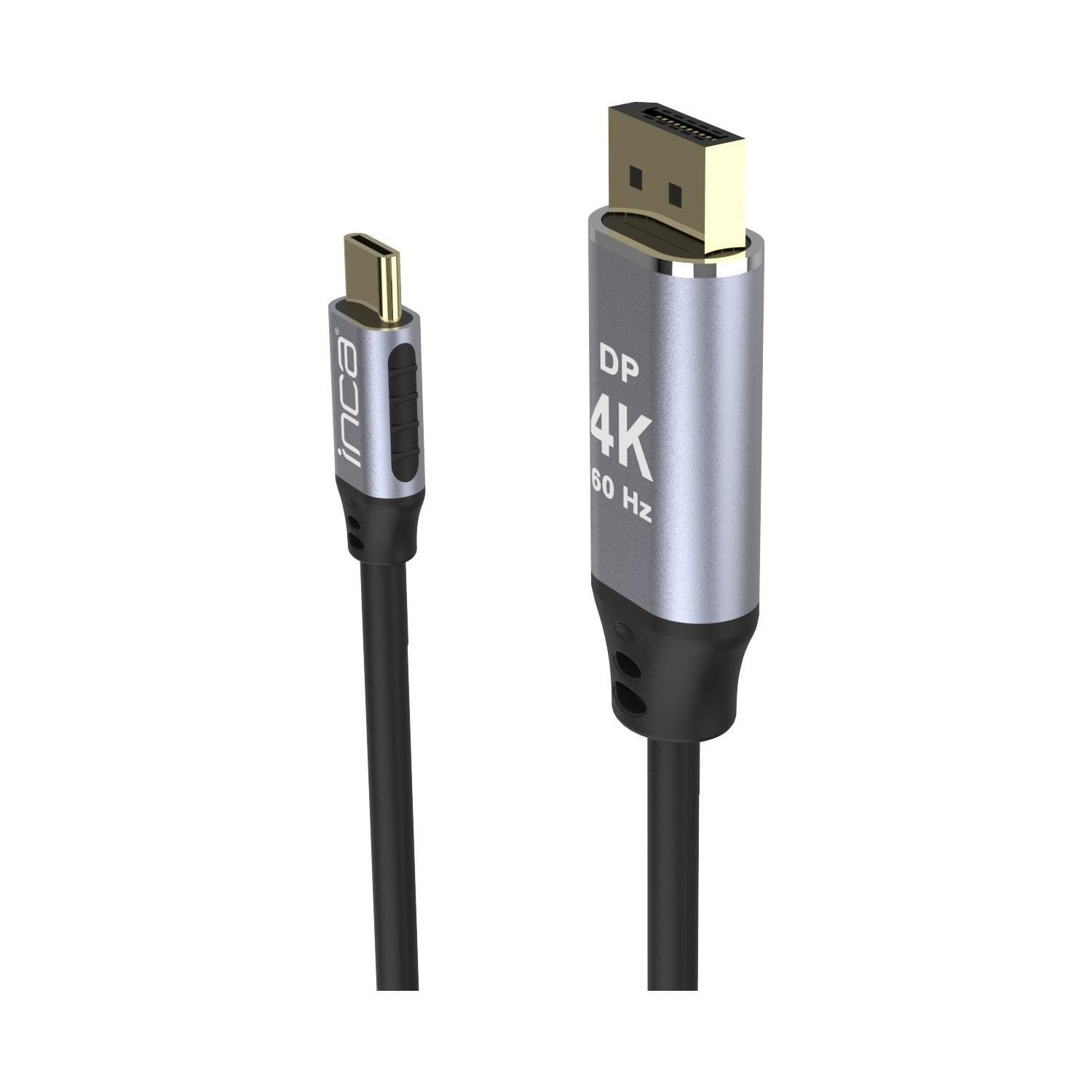 Inca ITCD-02TX Type-C to Display Port Altın Uçlu 4K Kablo 2 mt