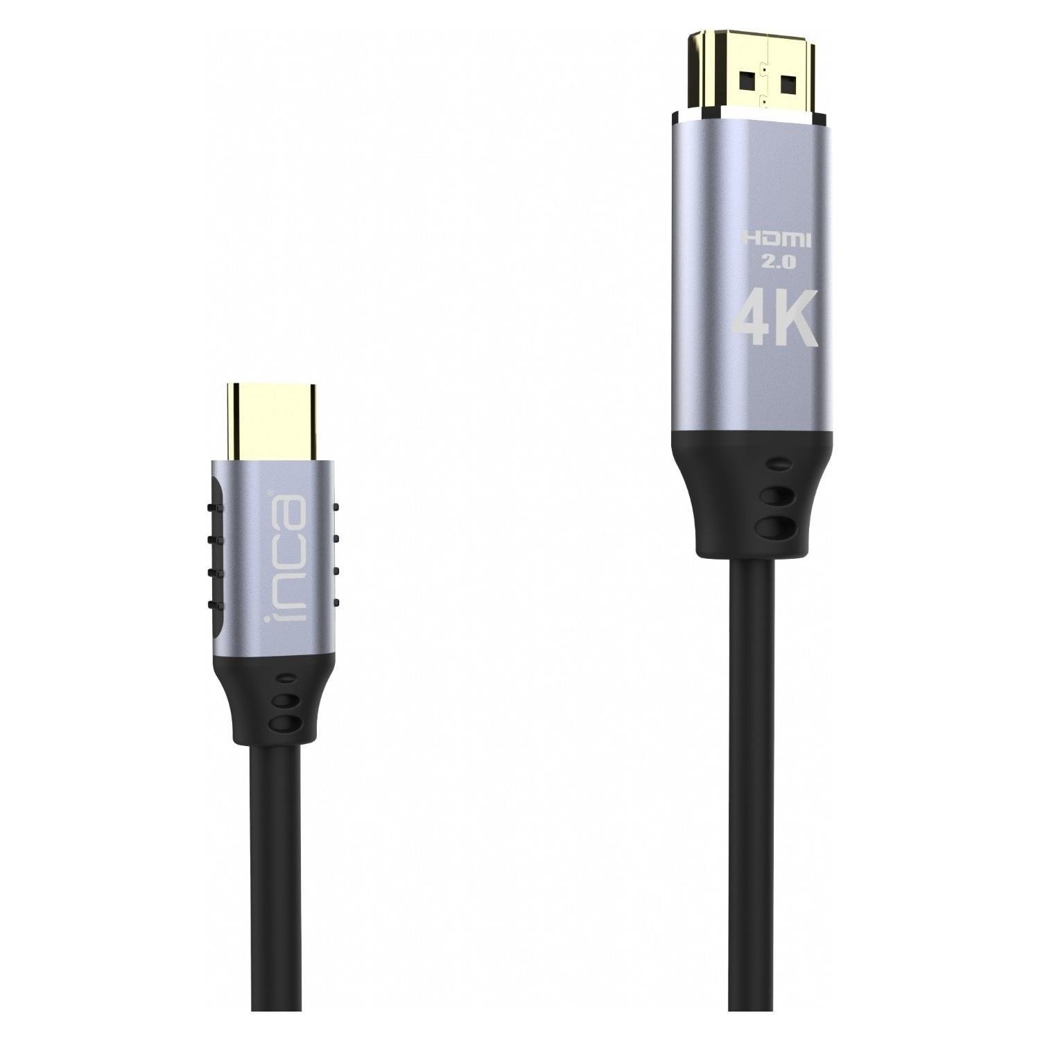 İnca Type C To Hdmi 4k Altın Uçlu Kablo 2 Metre