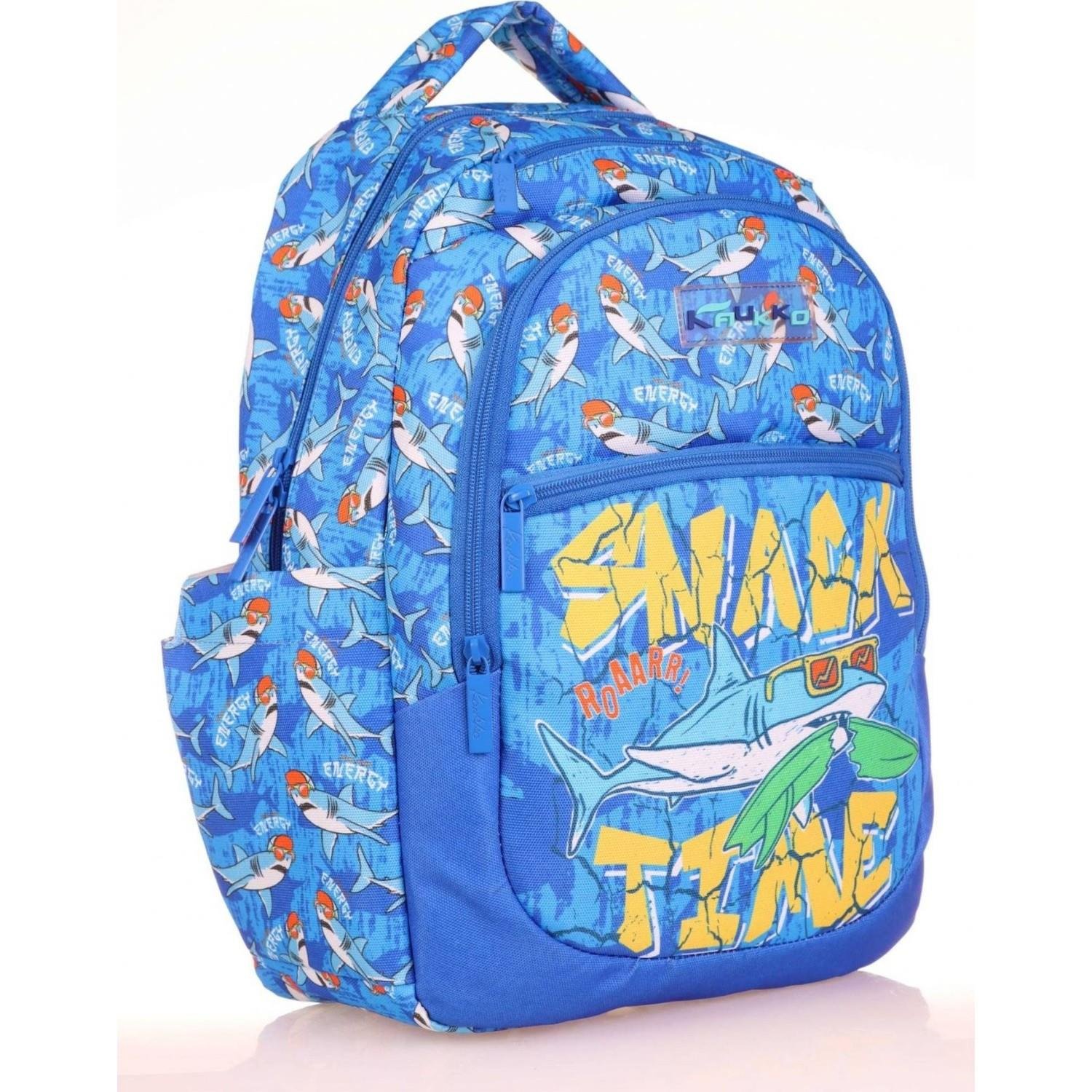 Kaukko Kids Mavi Balina Erkek Çocuk Okul Sırt Çantası