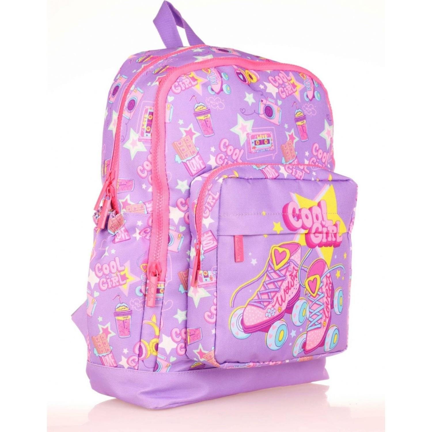 Kaukko Kids Mor Kaykay Kız Çocuk Okul Sırt Çantası