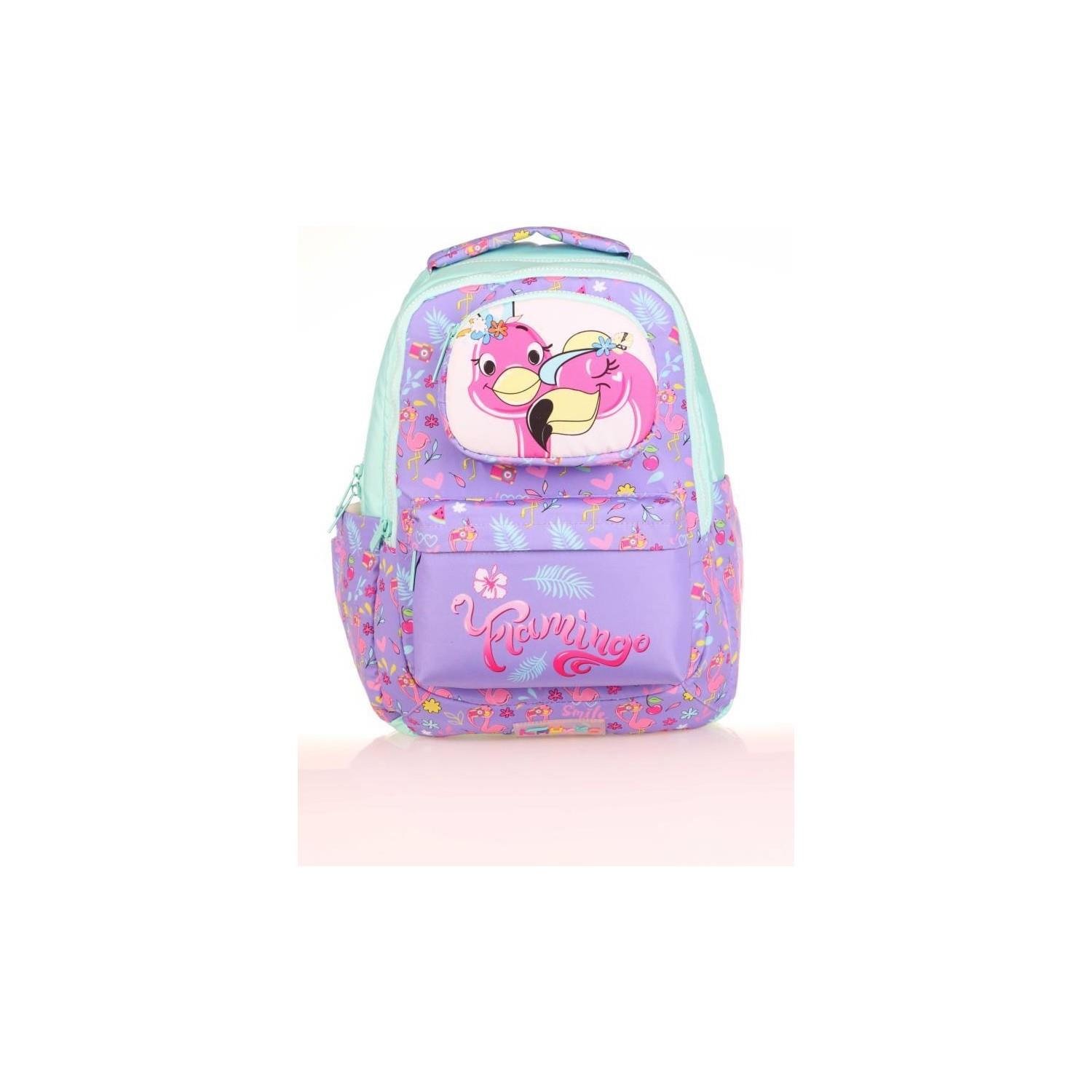 Kaukko Kids Sırt Çantası Toys Flamingo Lila Turkuaz Okul Sırt Çantası