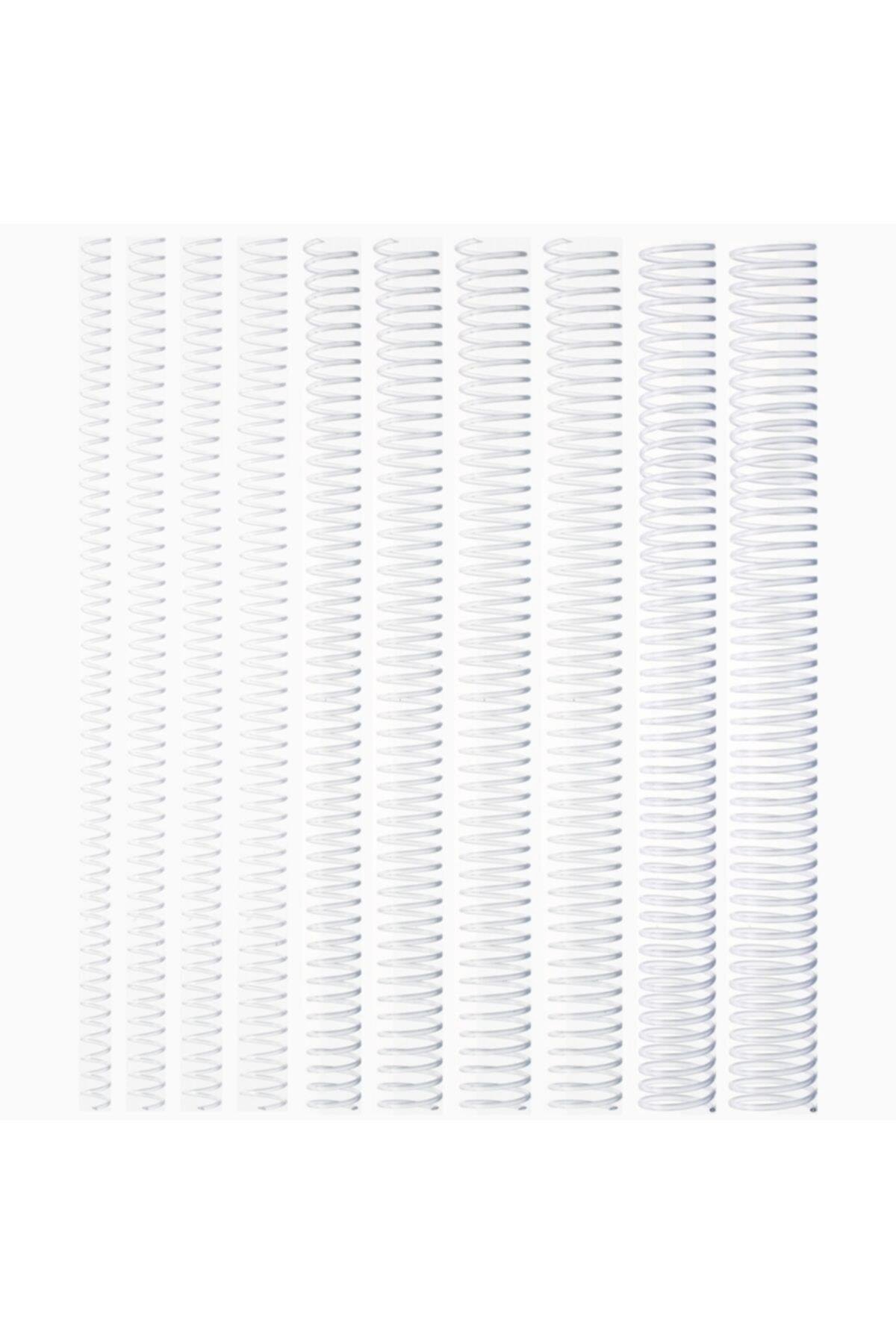 Kayreb Spiral Plastik Helezon 100 LÜ 22 MM Şeffaf (1 Paket 100 Adet)