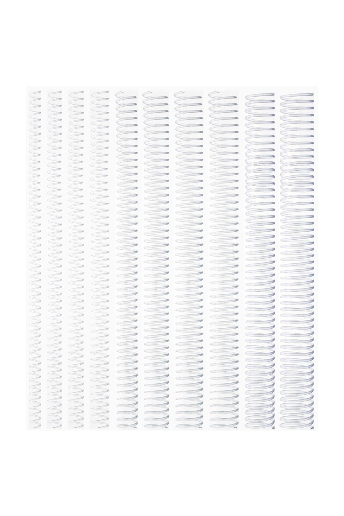 Kayreb Spiral Plastik Helezon 100 LÜ 28 MM Şeffaf (1 Paket 100 Adet)