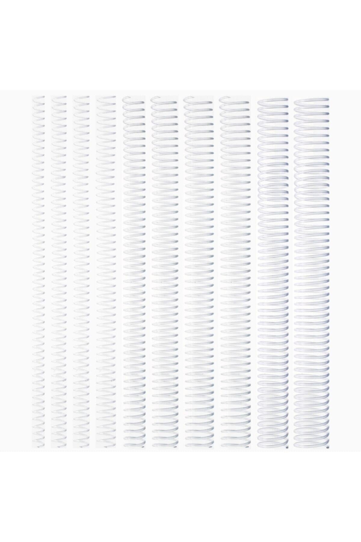 Kayreb Spiral Plastik Helezon 100 Lü 38 MM Şeffaf