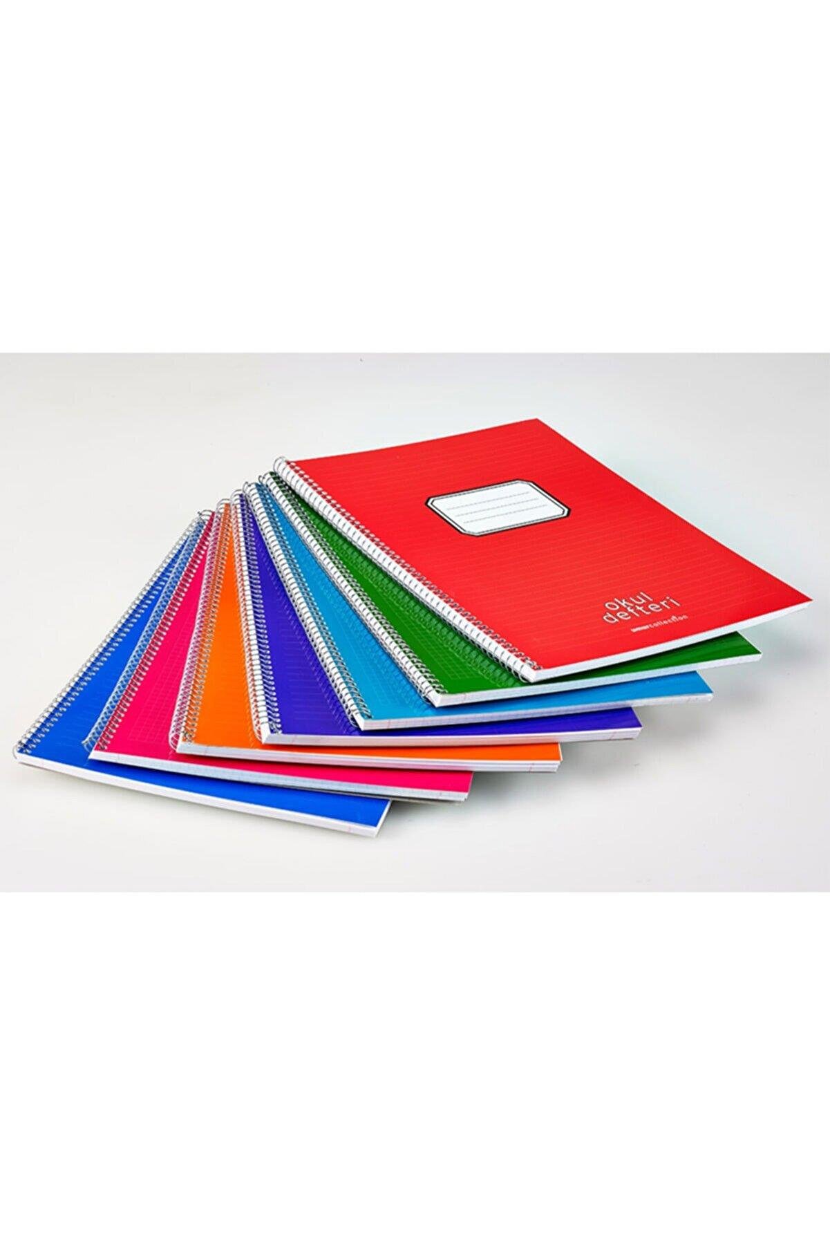 Komeks Spiralli Defter Karton Kapak Çizgili 120 Yaprak A4 6 Lı Paket