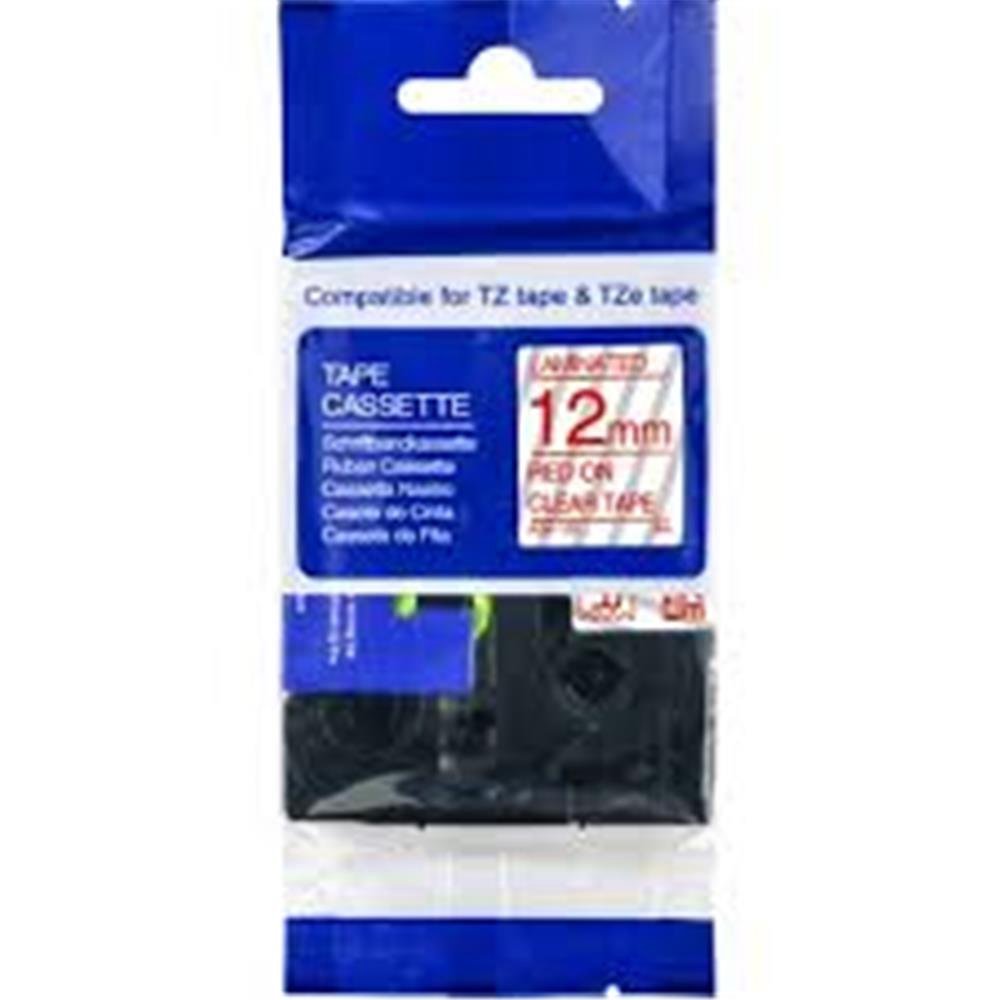 Krt-Muadil AZE-132 Şeffaf Üzerine Kırmızı Lamina 12 mm x 8 Metre