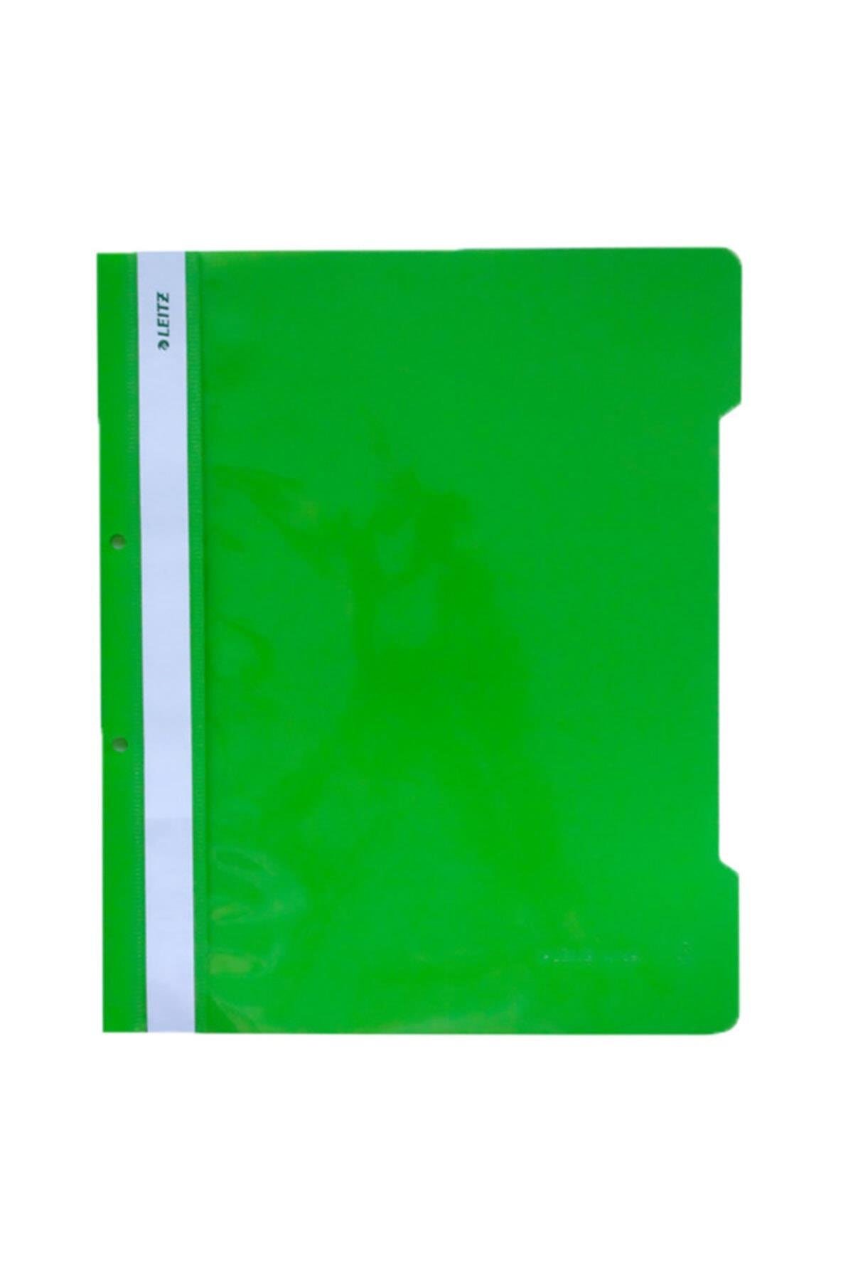 Leitz L-4189 Plastik Telli Dosya Yeşil 50 Li Paket