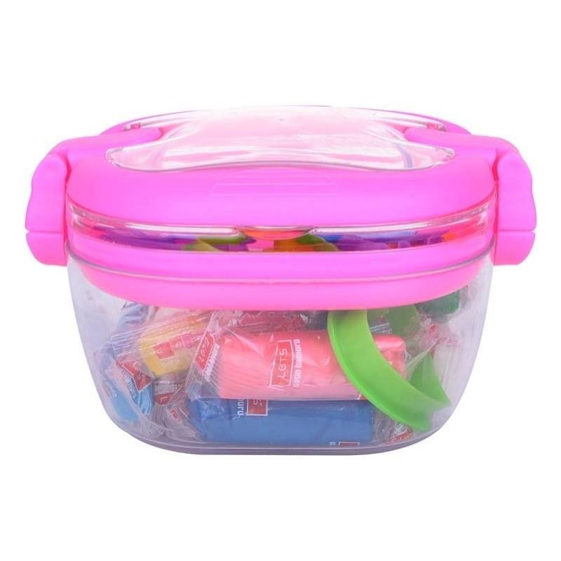 Lets Oyun Hamuru Çift Saplı Kova 12x20 GR 20 Parça L8656