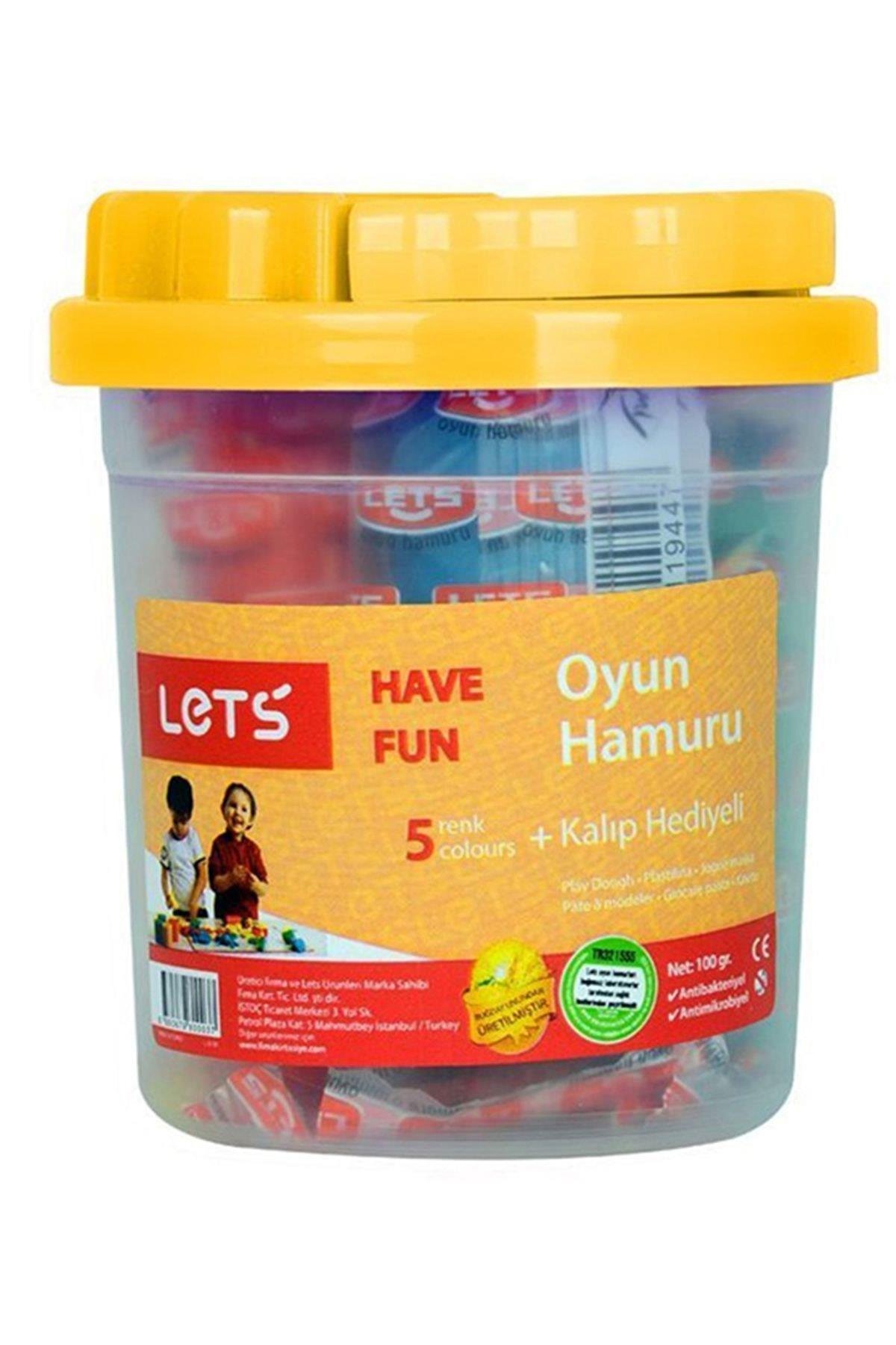Lets Oyun Hamuru 100 Gram 5 Renk Oyun Hamuru Kalıp Hediyeli