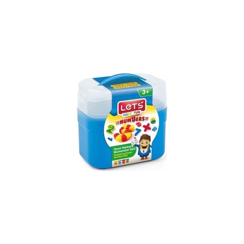 Lets Oyun Hamuru Numaralar Seti 4x75 GR 19 Parça L-8497