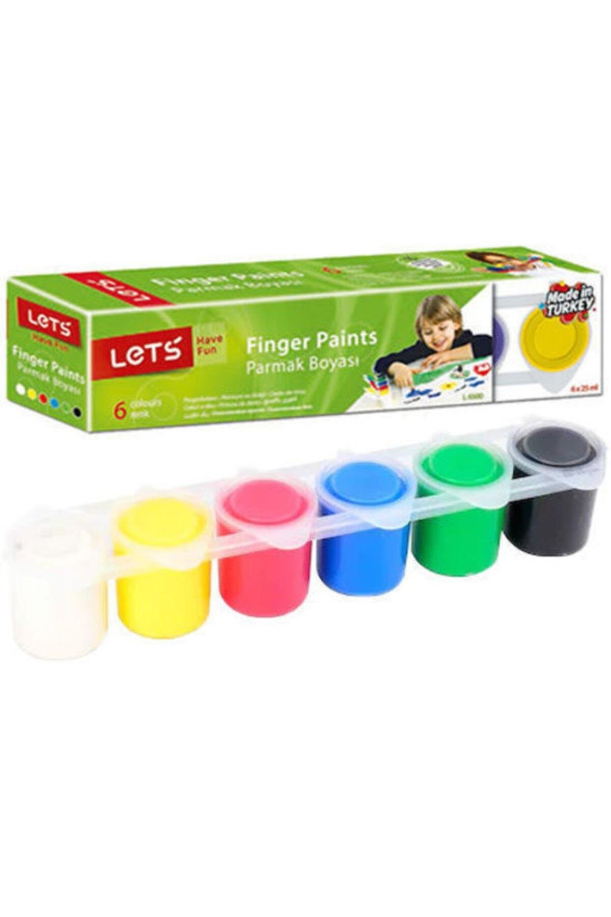 Lets Parmak Boyası 25 ML 6 Lı (16 Paket)