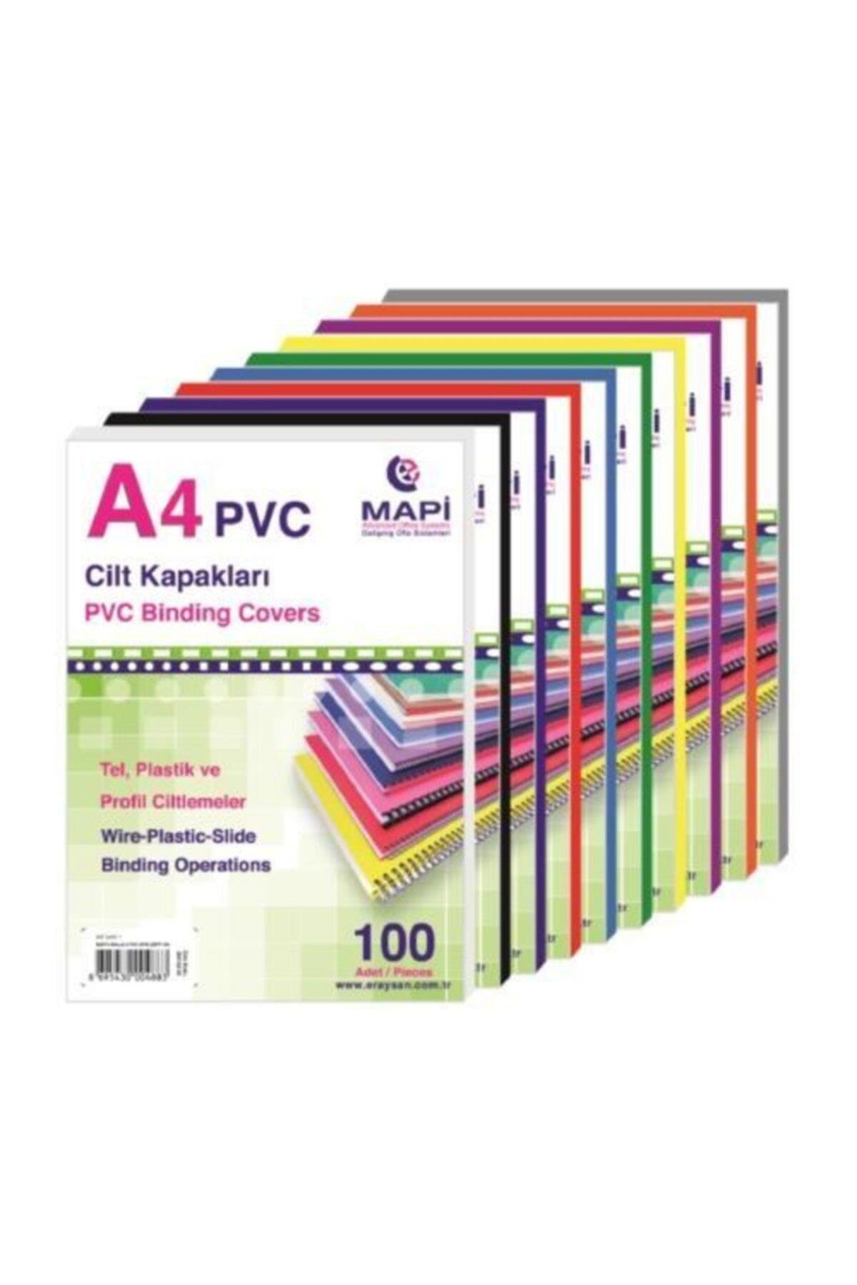 Mapi A-4 Cilt Kapağı 160 Micron Kırmızı 100 Lü (1 Paket 100 Adet)