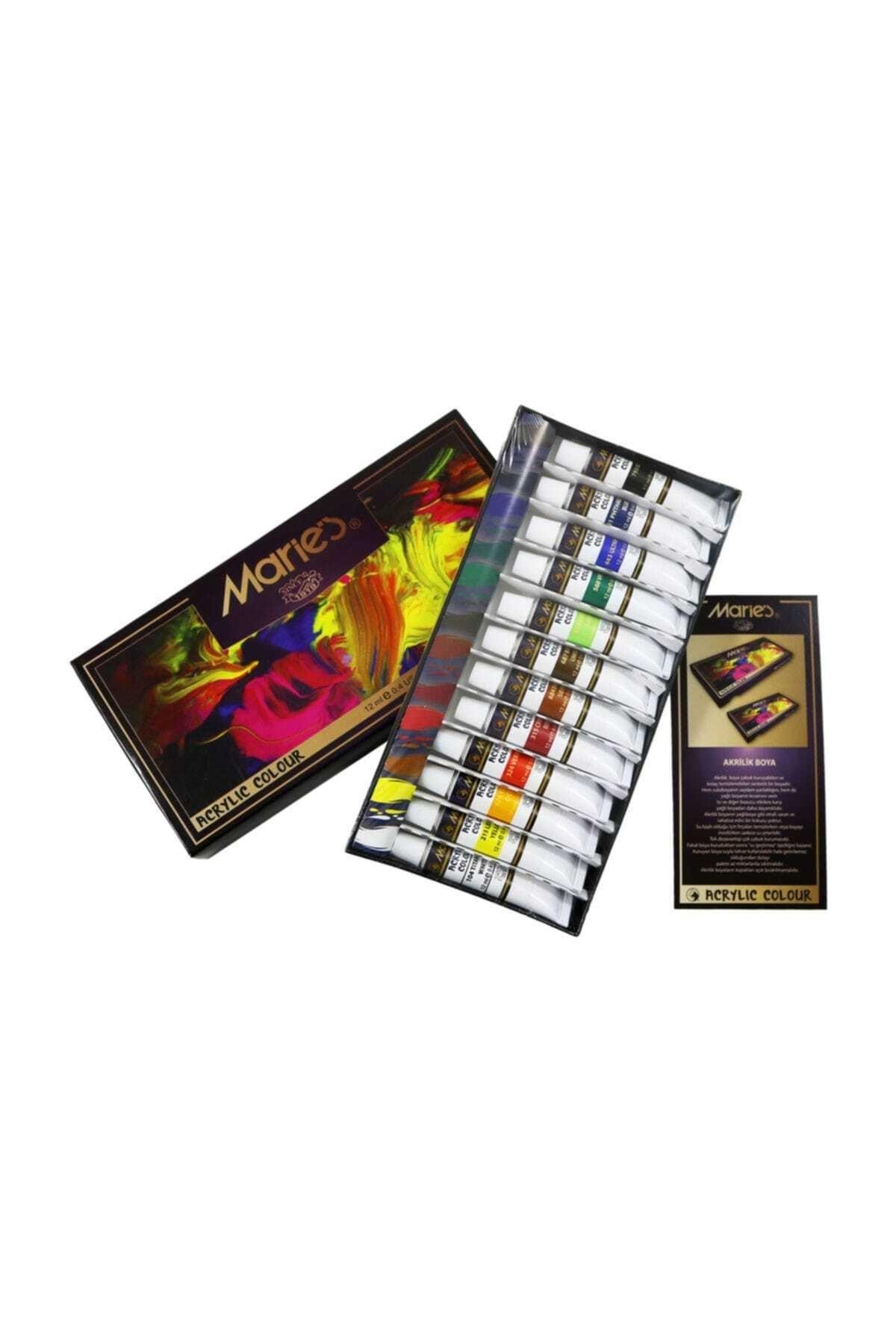Maries Akrilik Boya 12 Lİ 12 ML 812B