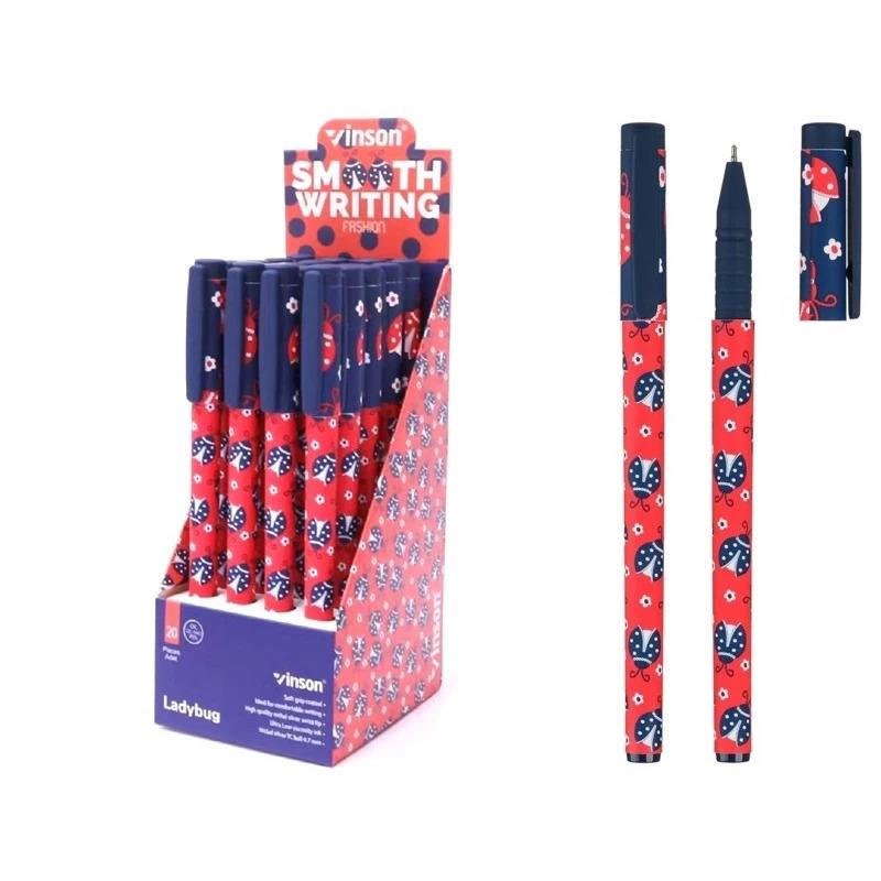 Maxx Jel Kalem Vinson Desenli 0.7 MM Mavi (20 Li Paket)