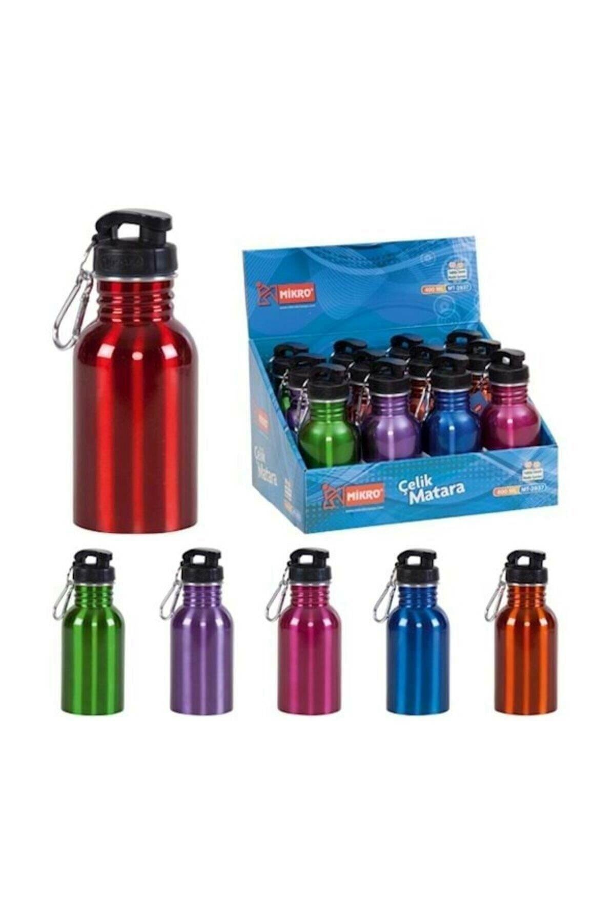 Mikro Matara Çelik 400 ML 2837 (Karışık Renk 1 Adet)