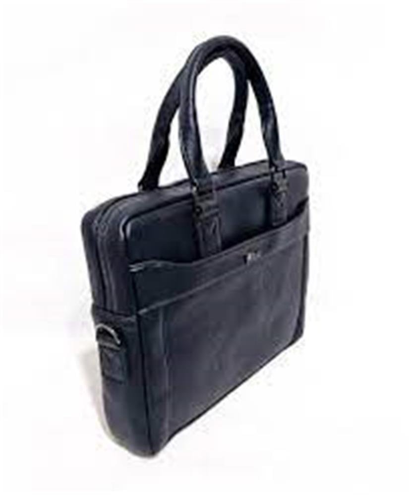 Mikro St.2223 Suni Deri Evrak Çantası Siyah