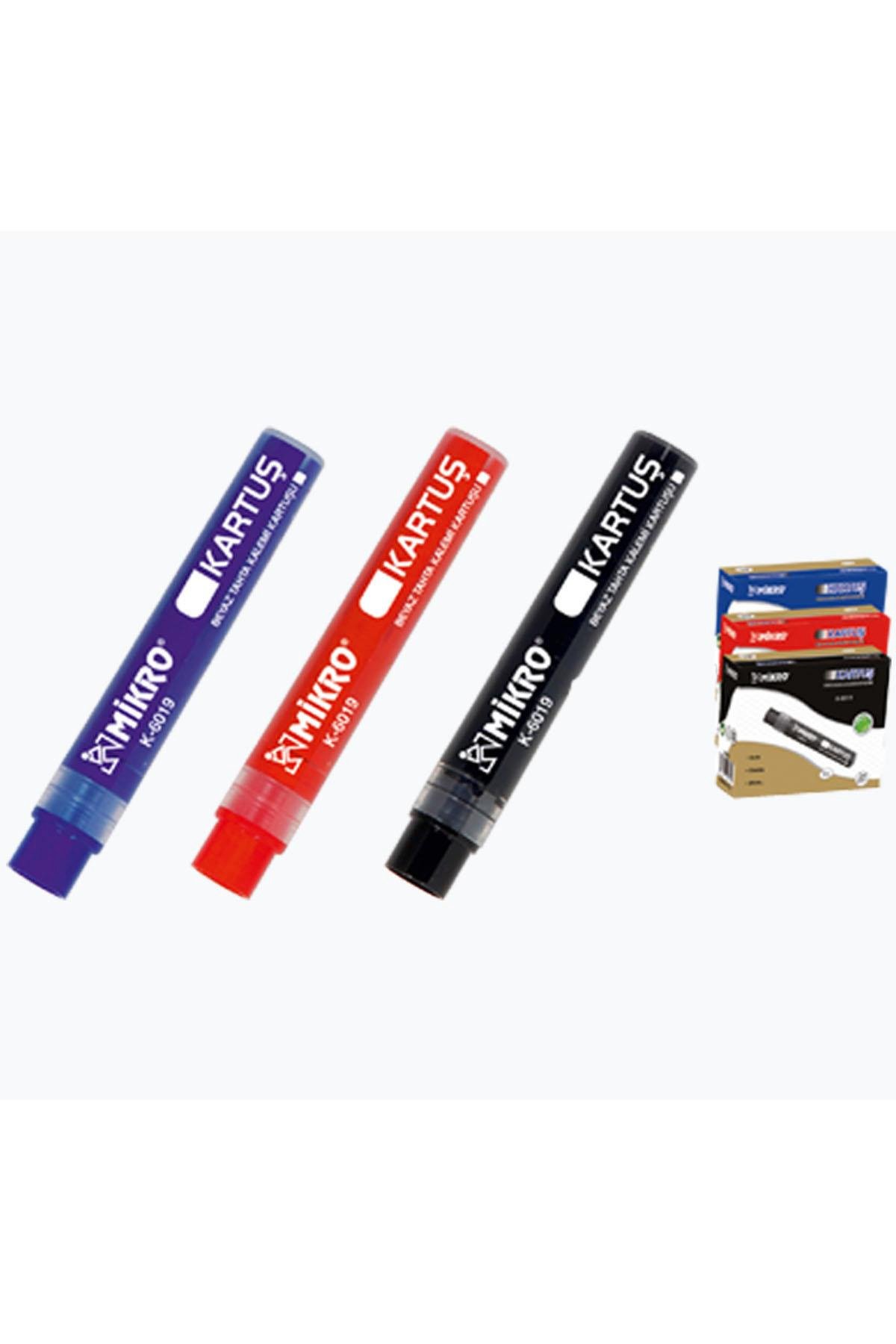 Mikro Tahta Kalemi Kartuşu Mavi 24 Lü K-6019 (1 Paket 24 Adet)