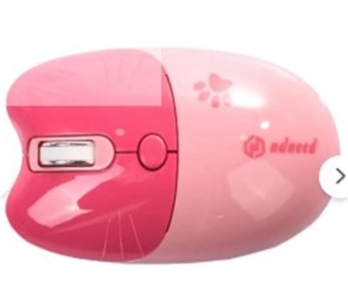 Ndneed V-TRACK Sevimli Kedi Kablosuz Mouse 1000 DPI 2.4 GHz Pembe