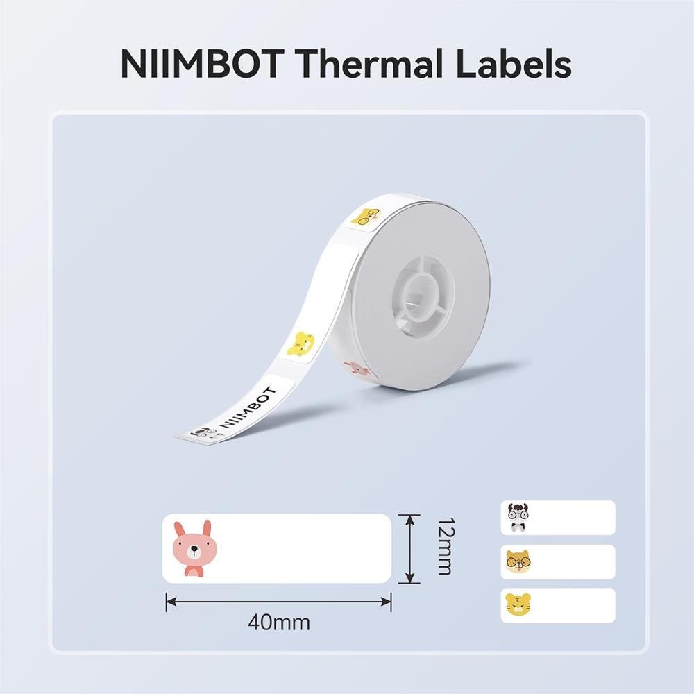 NIIMBOT T12-40-160ZOO Termal Etiket 12x40mm Beyaz