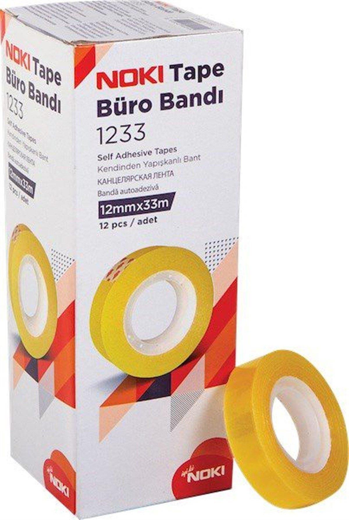 Noki 1233 Büro Bandı 12 mm x 33 m 12'li Paket
