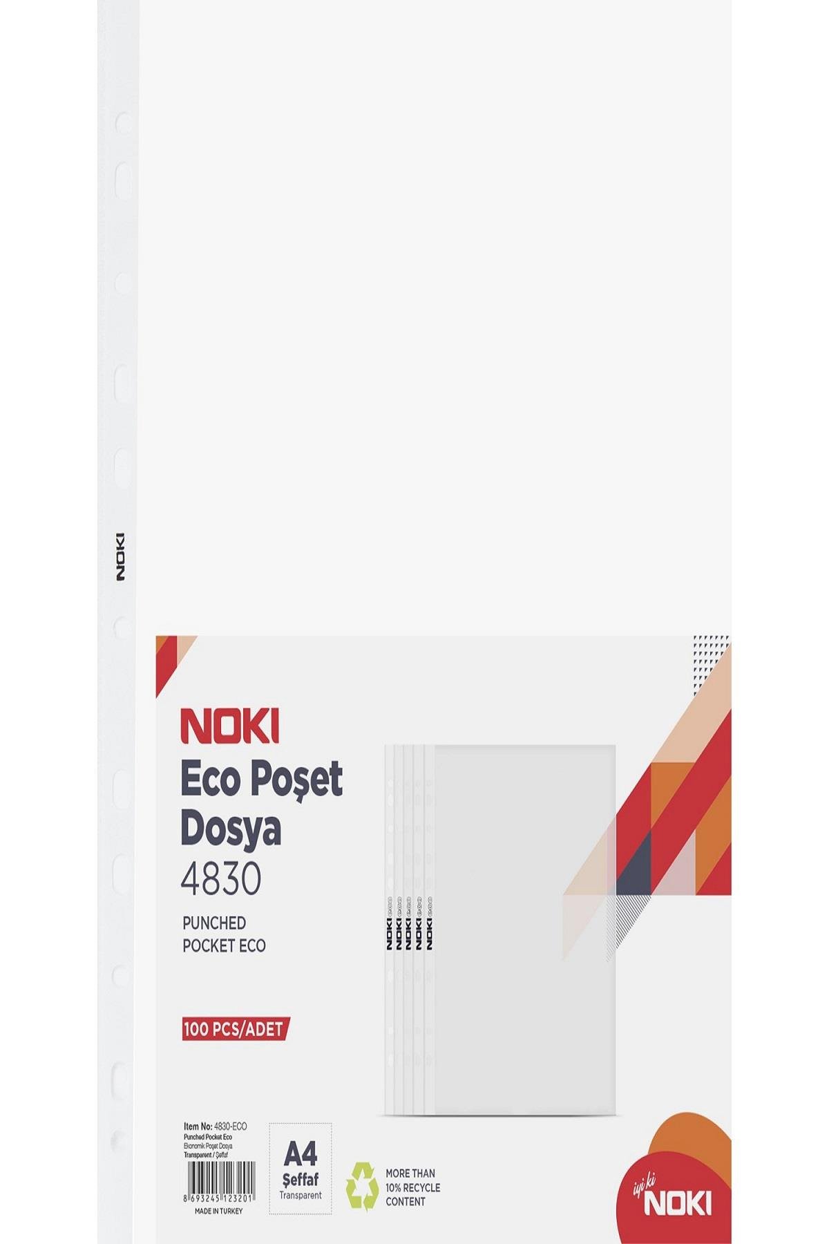 Noki Poşet Dosya Ekonomik 100 LÜ A4 4830-ECO