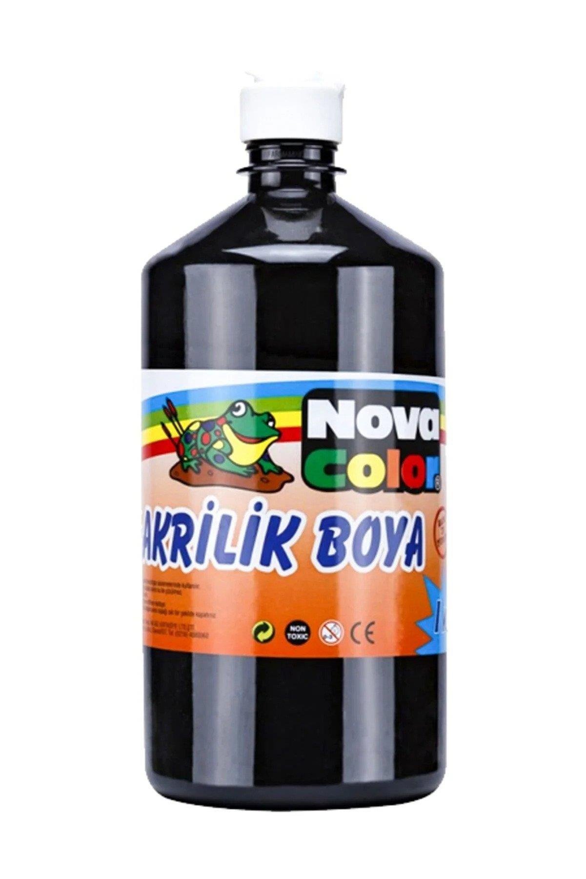 Nova Color Akrilik Boya 1 KG Siyah Akrilik Boya