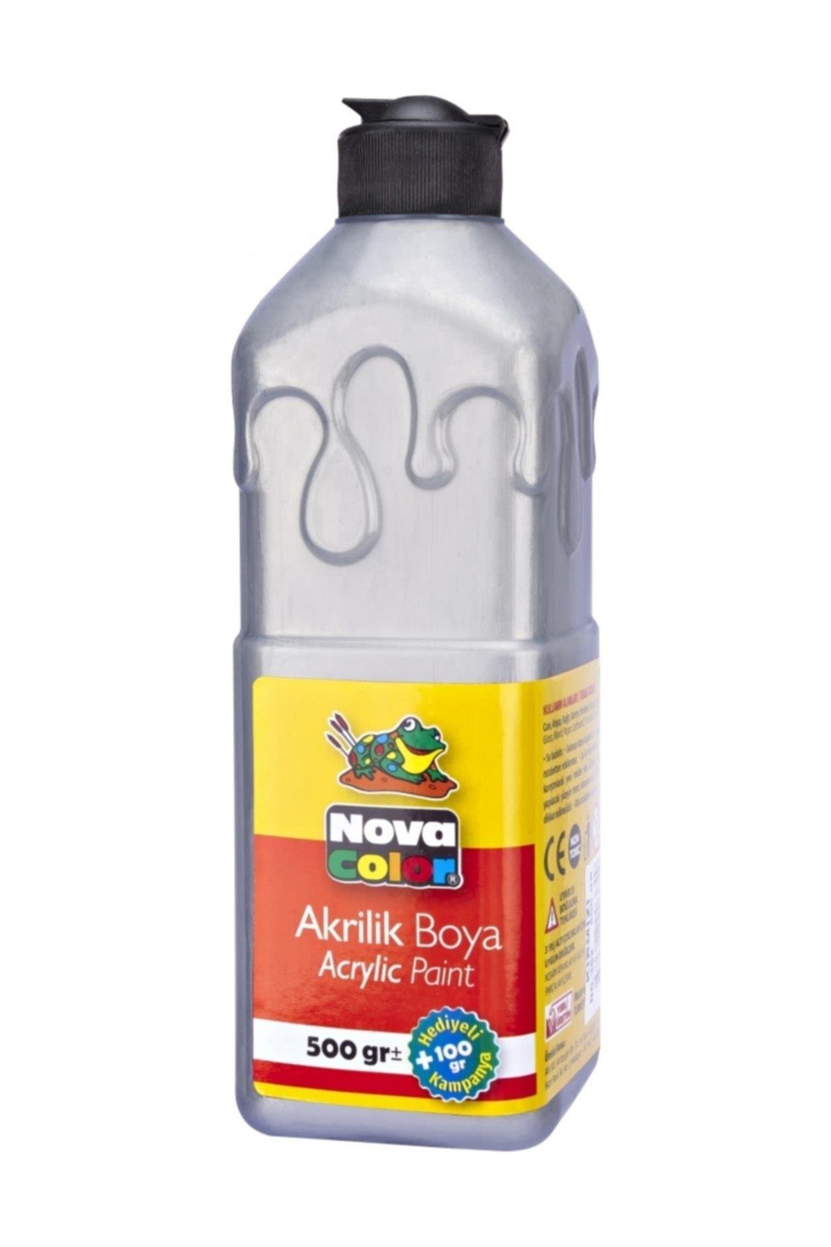 Nova Color Akrilik Boya 500 GR Gümüş NC-671