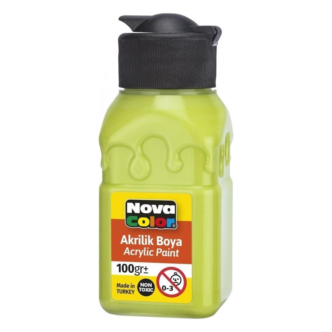 Nova Color Akrilik Boya Şişe 100 Cc Fıstık Yeşili Nc-2027