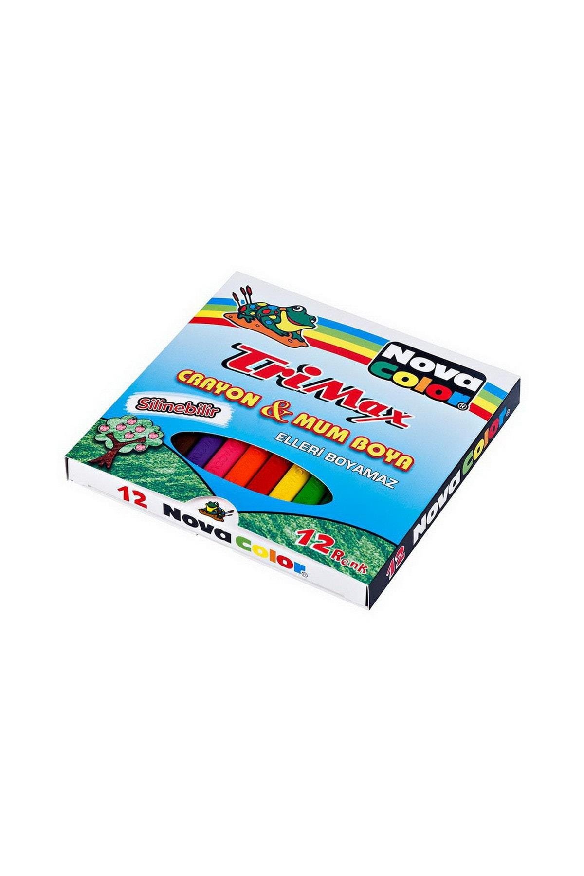 Nova Color Mum Pastel Boya Trimax Üçgen 12 Renk NC-2117