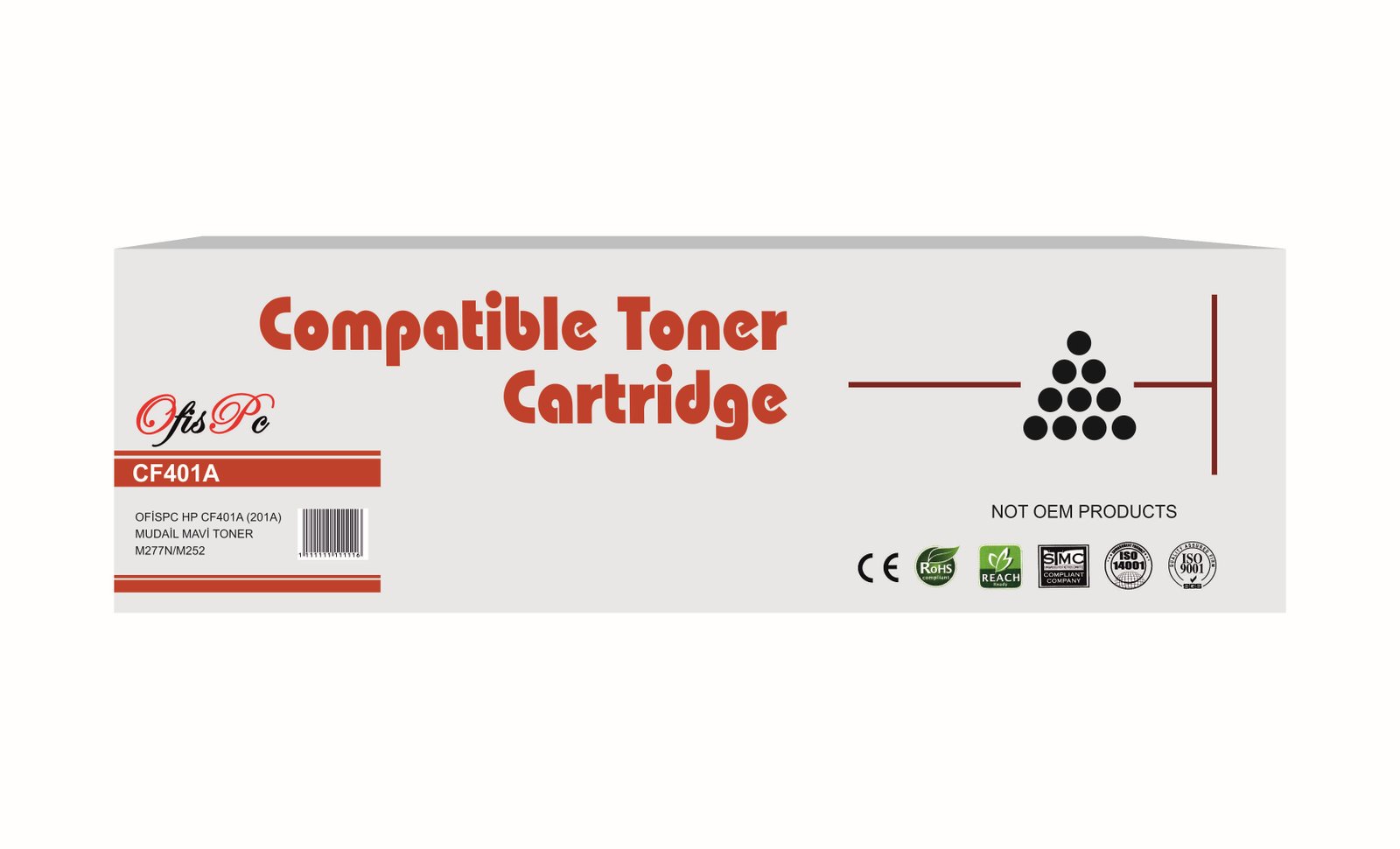 OfisPc Hp CF401A Mavi Muadil Toner 201A M227-M252