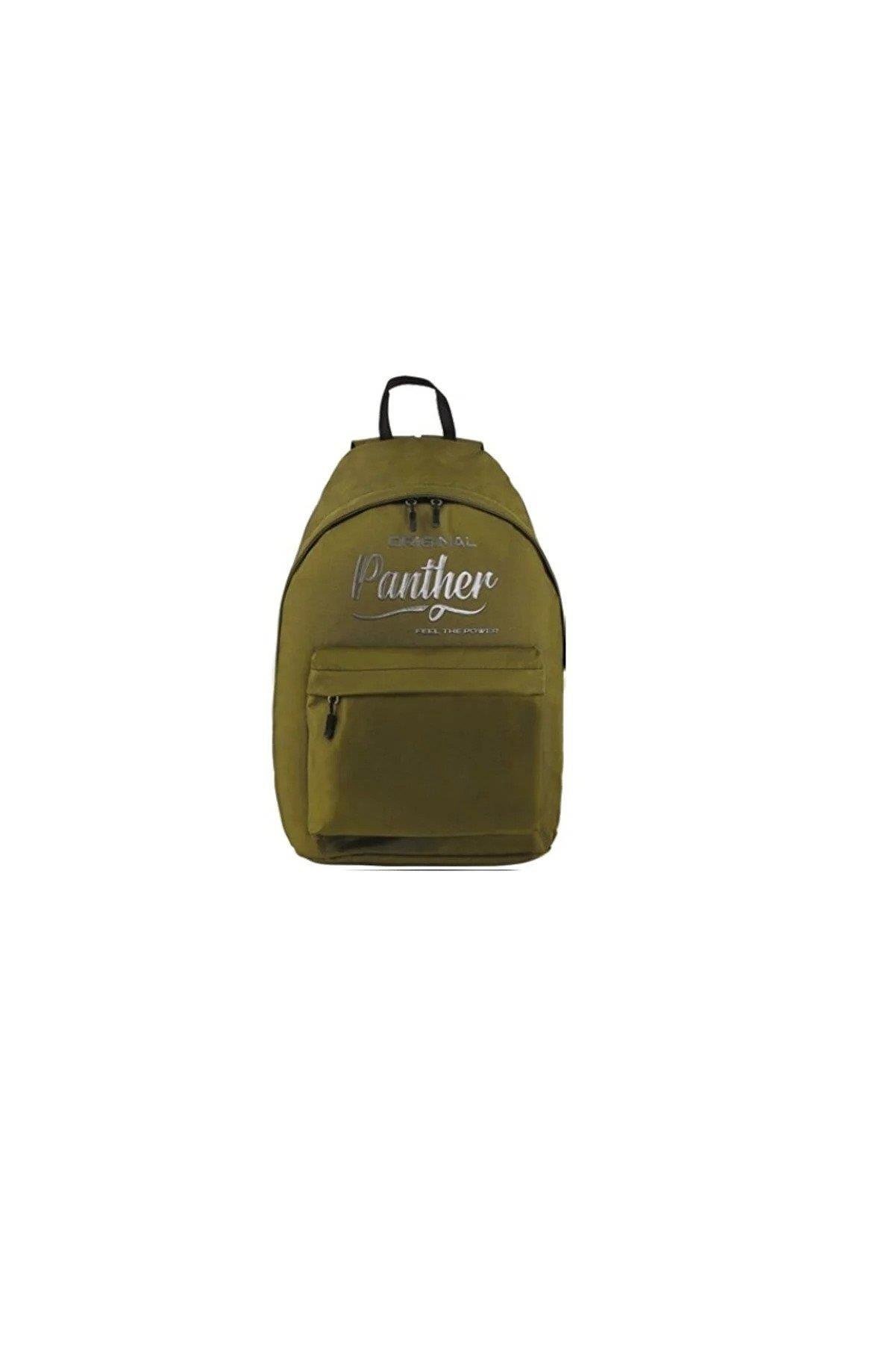 Panther Sırt Çantası Gofre Haki Okul Sırt Çantası