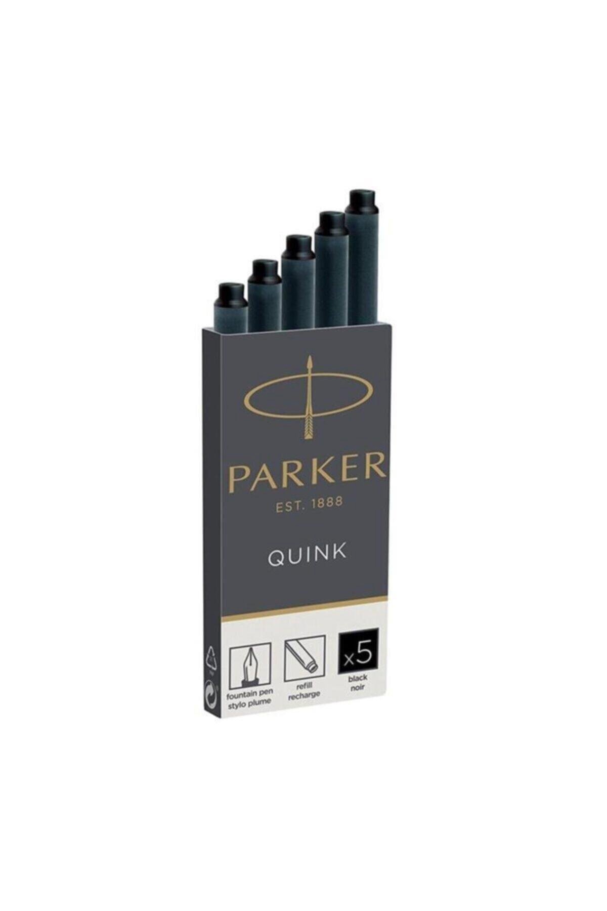 Parker Dolma Kalem Kartuşu Quink Siyah 5 Li (20 Kutu)