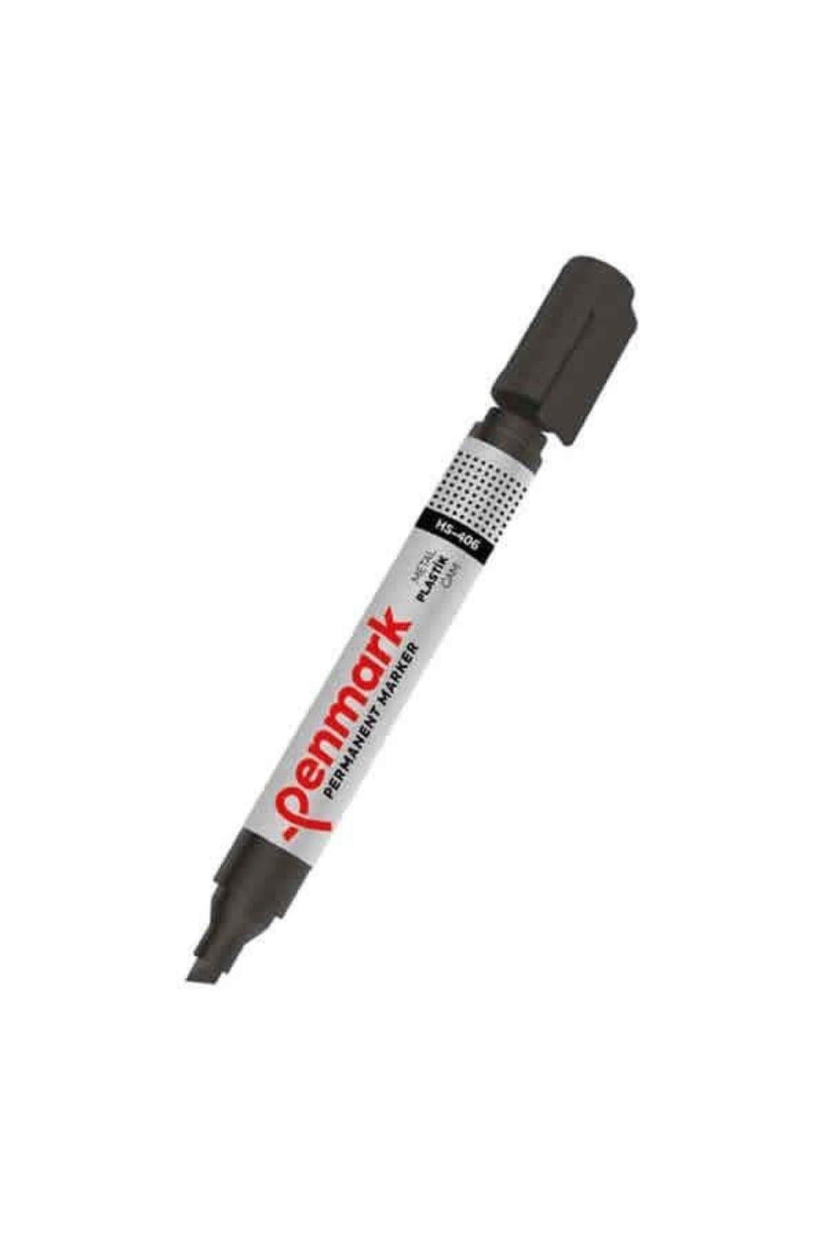 Penmark Permanent Marker Yuvarlak Uçlu Siyah Koli Kalemi (12 Li Paket)
