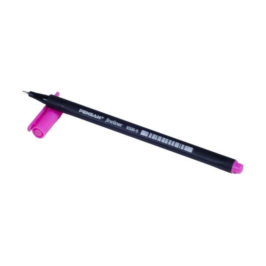 Pensan Fineliner Keçe Uç Kalem 0.4 MM Pembe (10 Lu Paket)