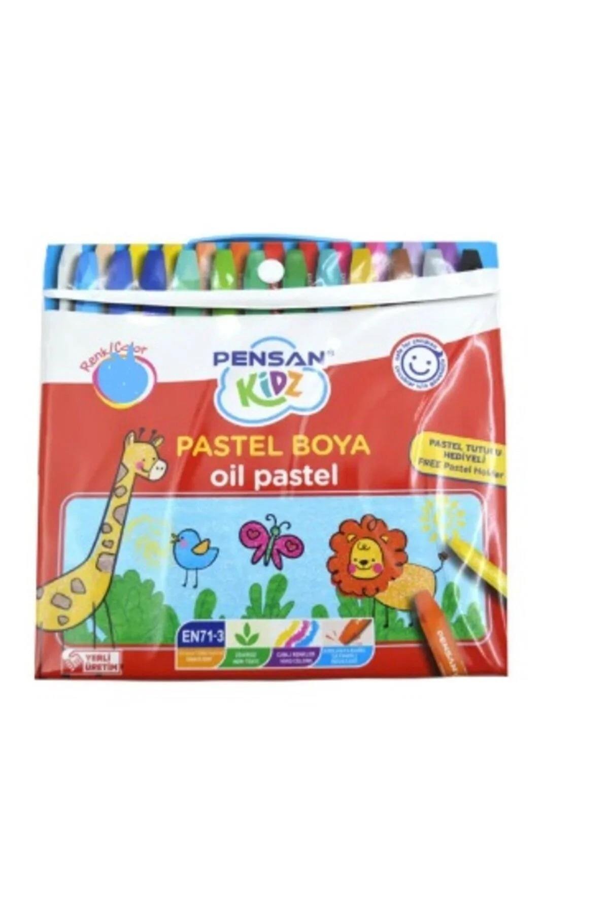 Pensan Kidz Pastel Boya Çantalı 18 Renk Pastel Boya