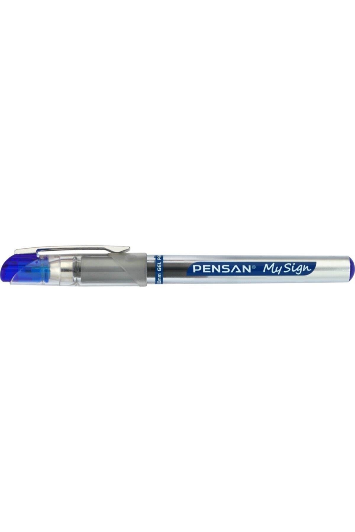 Pensan 6030 My-Sign Bilye Uçlu İmza Kalemi 1.0mm Mavi 12 Li Paket