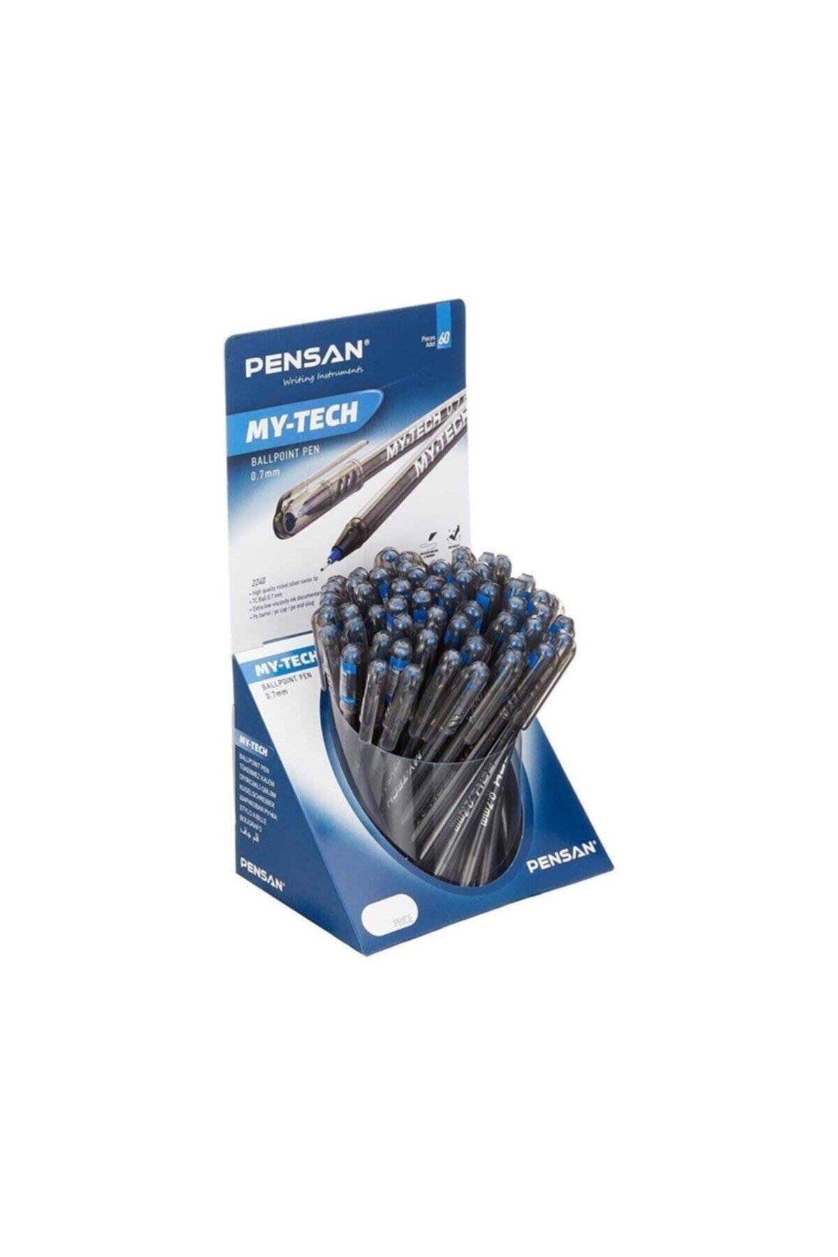 Pensan Tükenmez Kalem My-Tech 1.0 MM Mavi (60 Lı Paket)